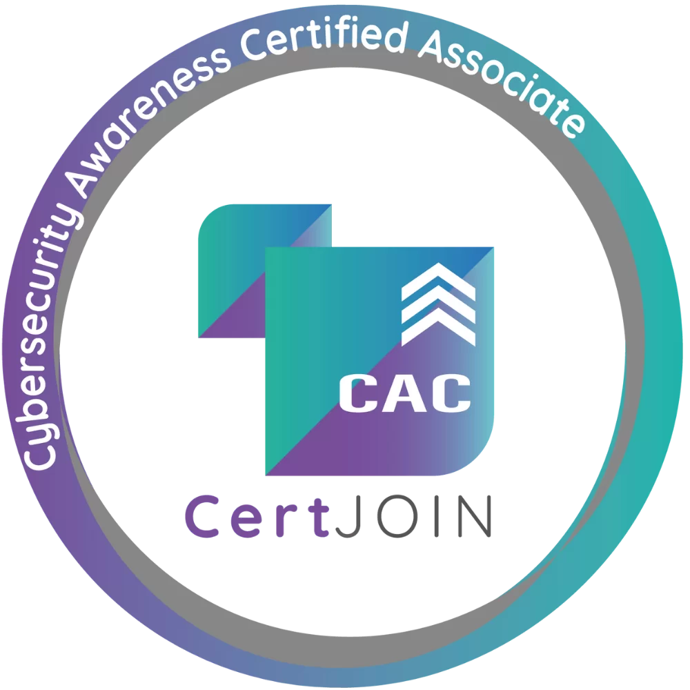 Trusted Hosting Company | The Proven Choice: K & K Web Services 10 Cybersecurity Awareness Certified Associate (CAC) badge